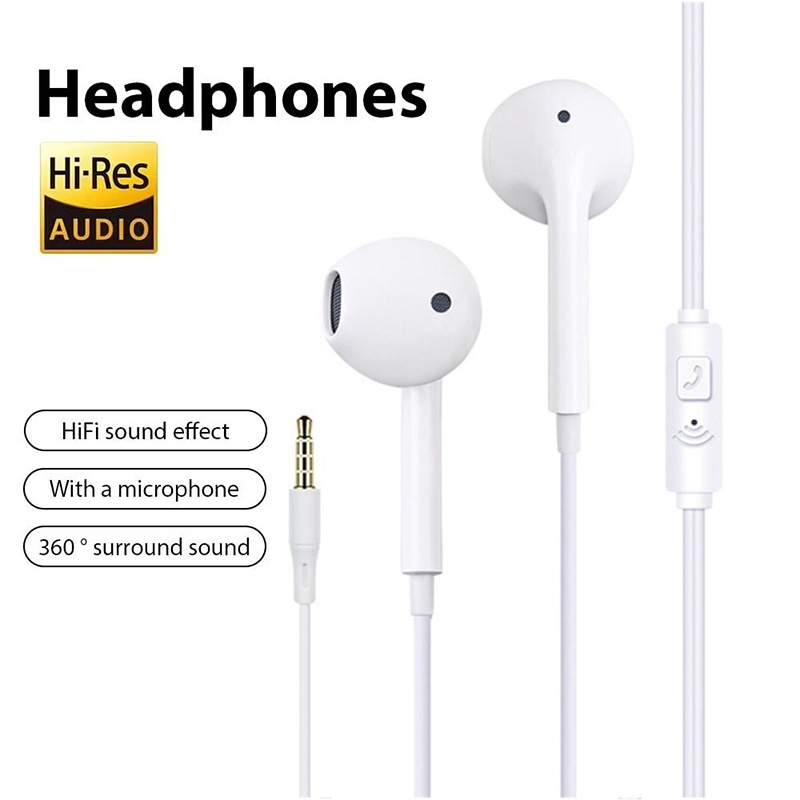 Running Gear Headphones - 3.5mm Kablolu Mikrofonlu Kulaklık Ağır Bas