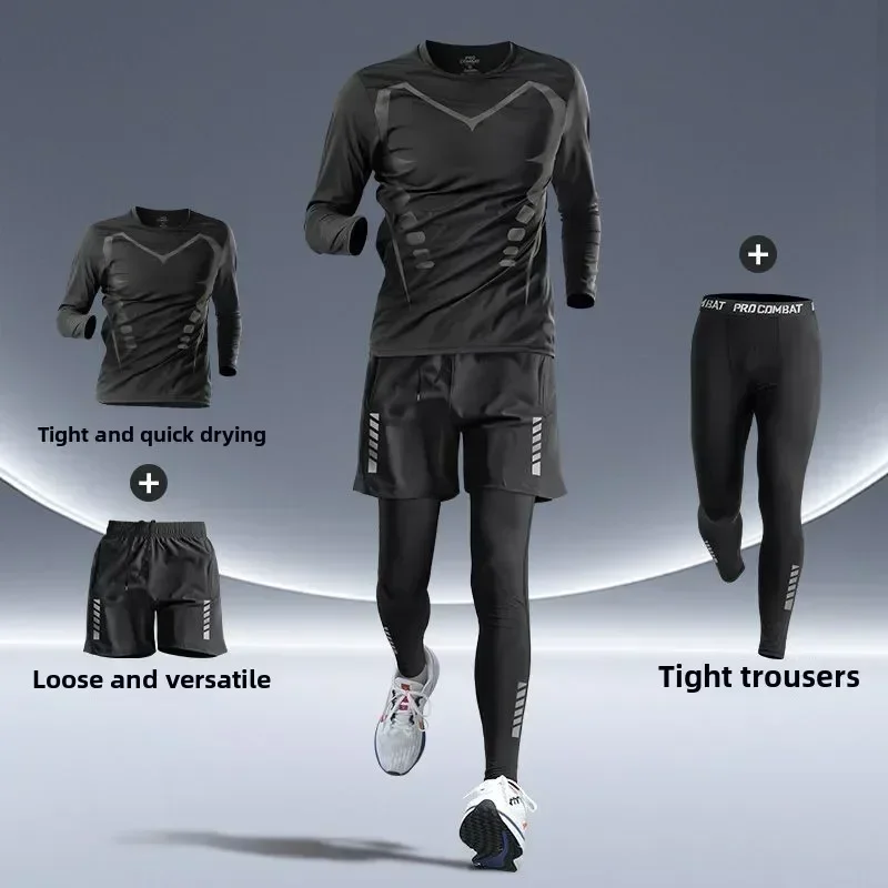 Running Gear Autumn - Yeni Erkek Giyim Seti Fitness Koşu