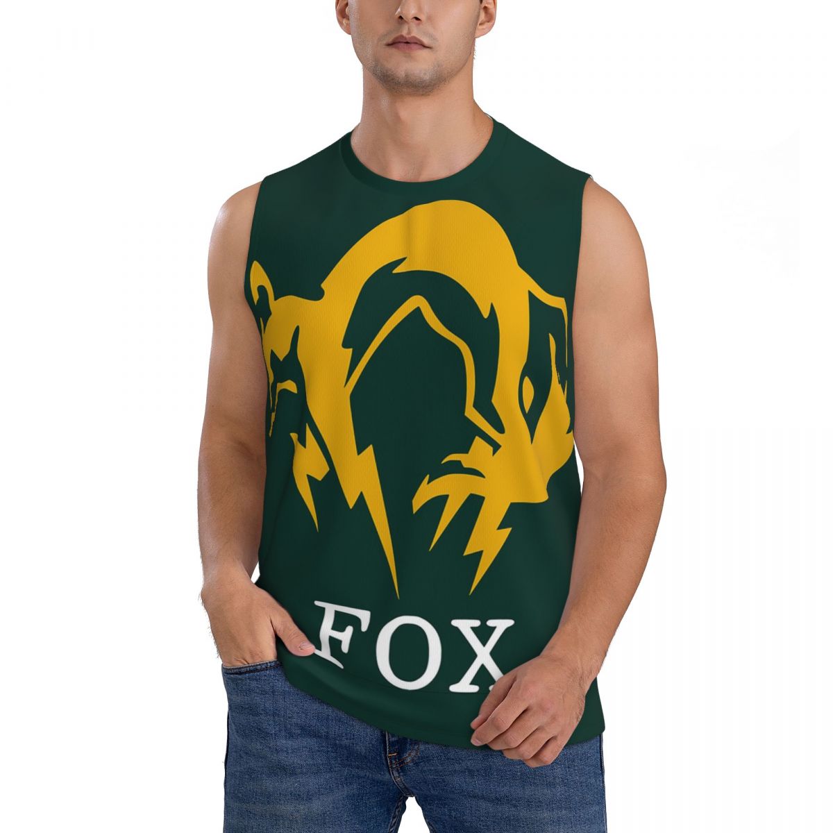 Running Gear Tank - Metal Gear Solid Fox Erkek Kolsuz