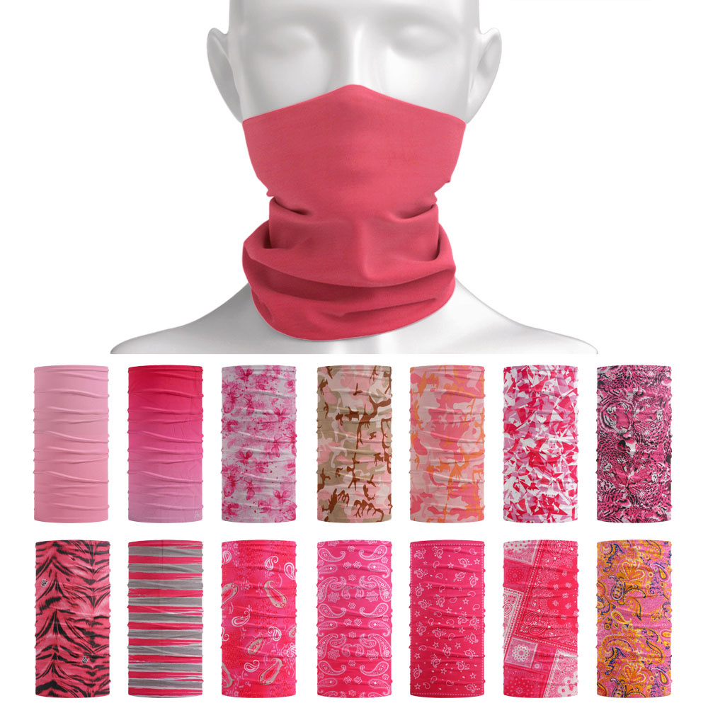 Running Gear Autumn - Pembe Dikişsiz Açık Bandana Bisiklet Boyun