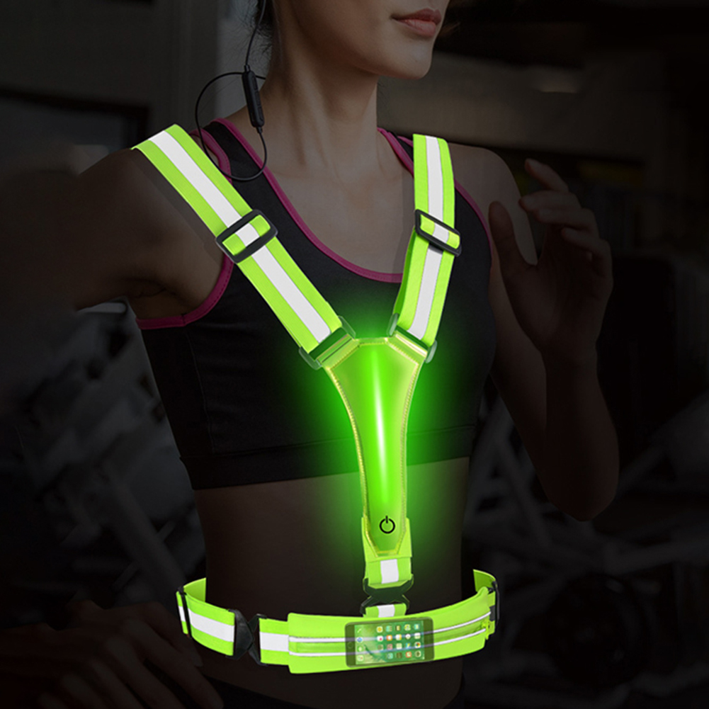 Running Gear Autumn - LED Yansıtıcı Yelek Koşu Ekipmanı Ayarlanabilir